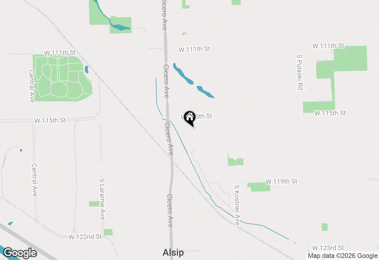 Map of 11553 S Joalyce Drive, Alsip, IL 60803