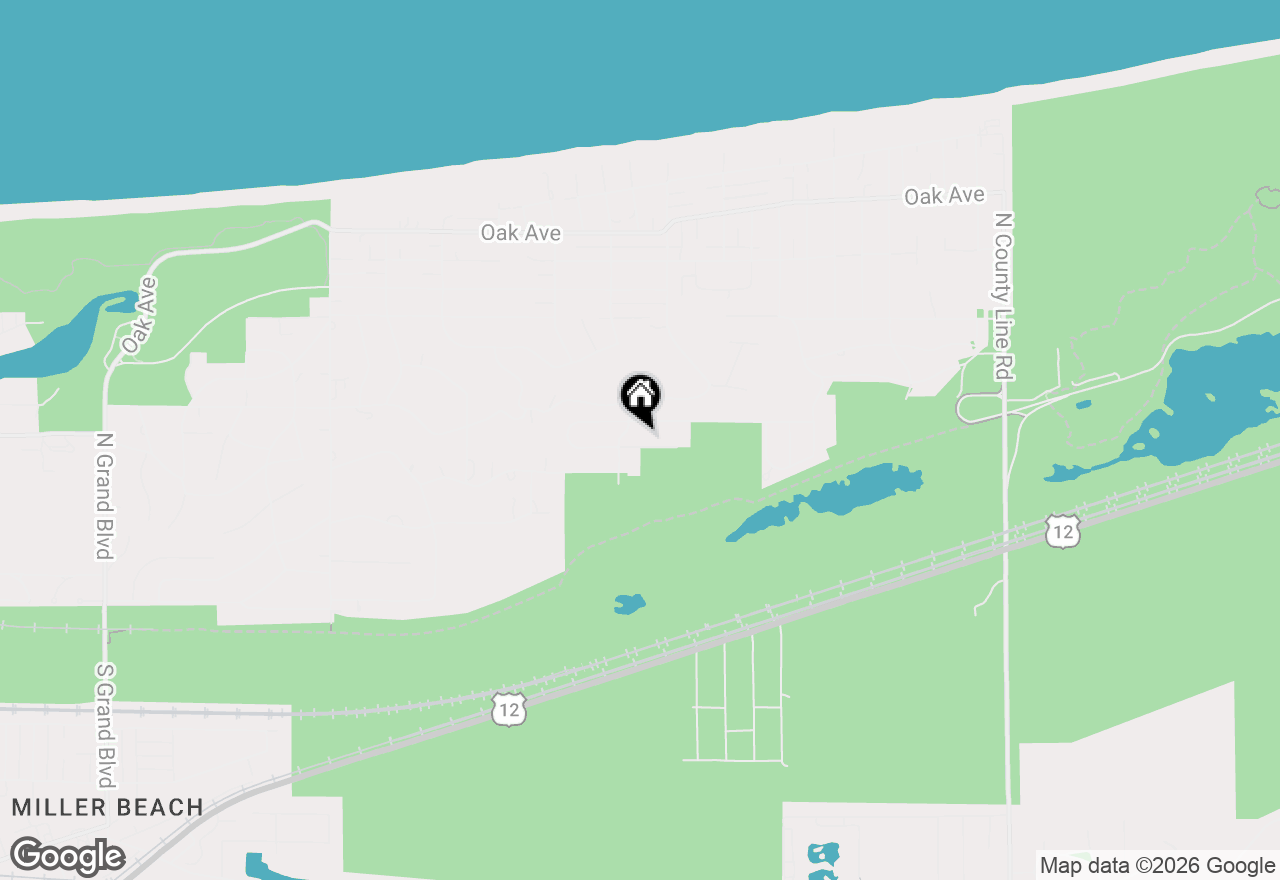 Map of 8234 Hickory Avenue, Gary, IN 46403