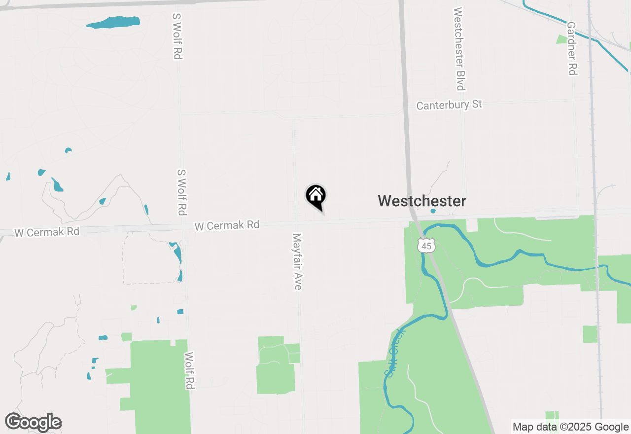 Map of 10720 W Cermak Road, Westchester, IL 60154