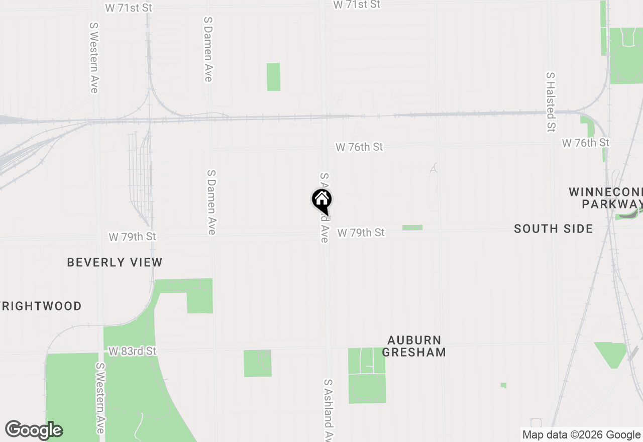 Map of 7830 S Ashland Avenue #D, Chicago, IL 60620