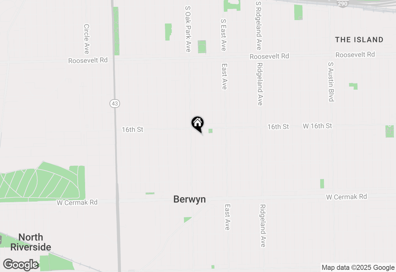 Map of 1624 Euclid Avenue, Berwyn, IL 60402