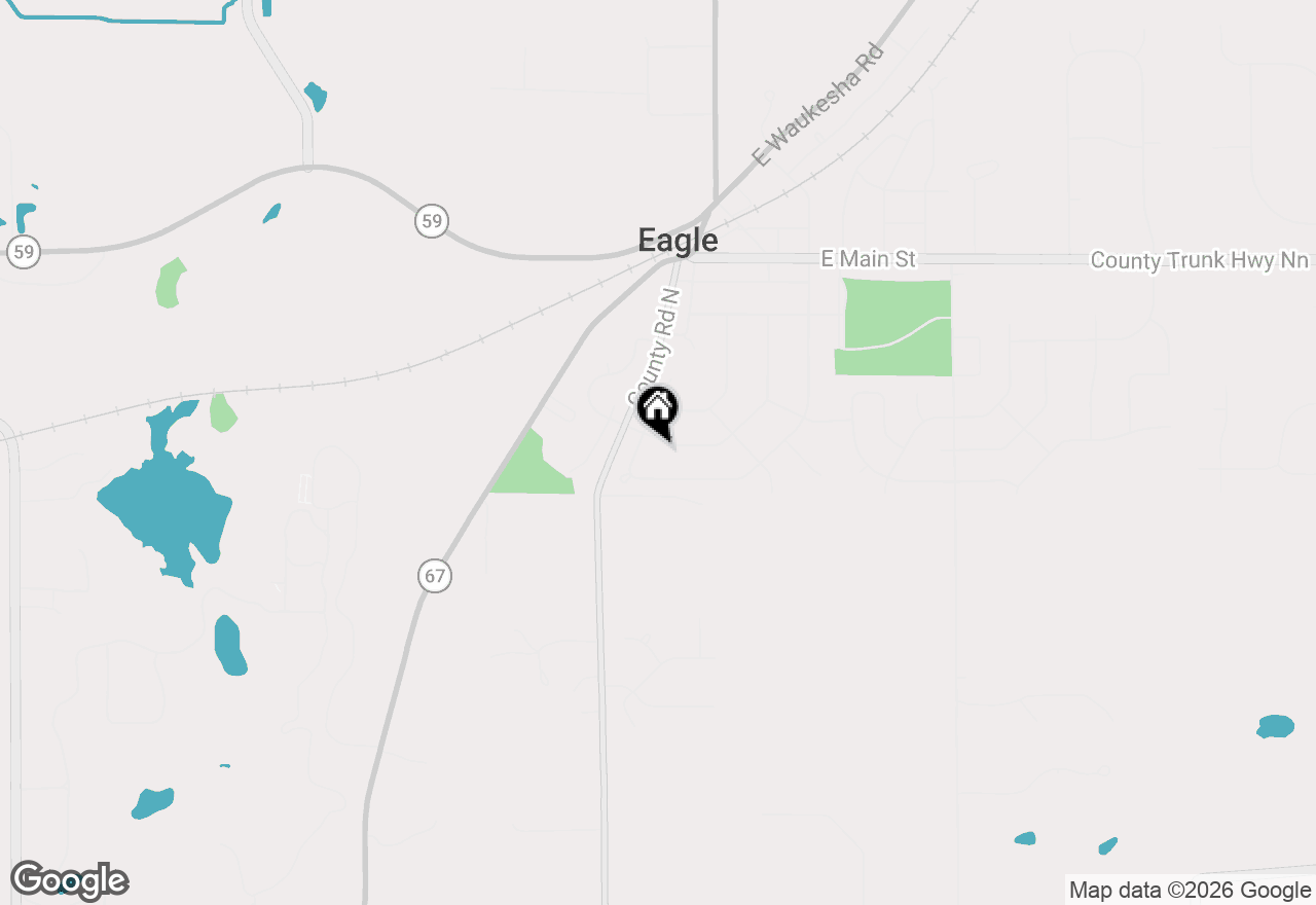 Map of 416 Pleasant St, Eagle, WI 53119
