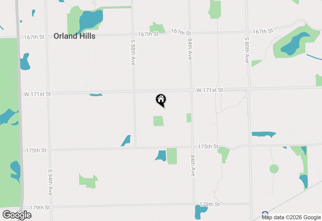 Map of 8601 Bethany Lane, Tinley Park, IL 60487