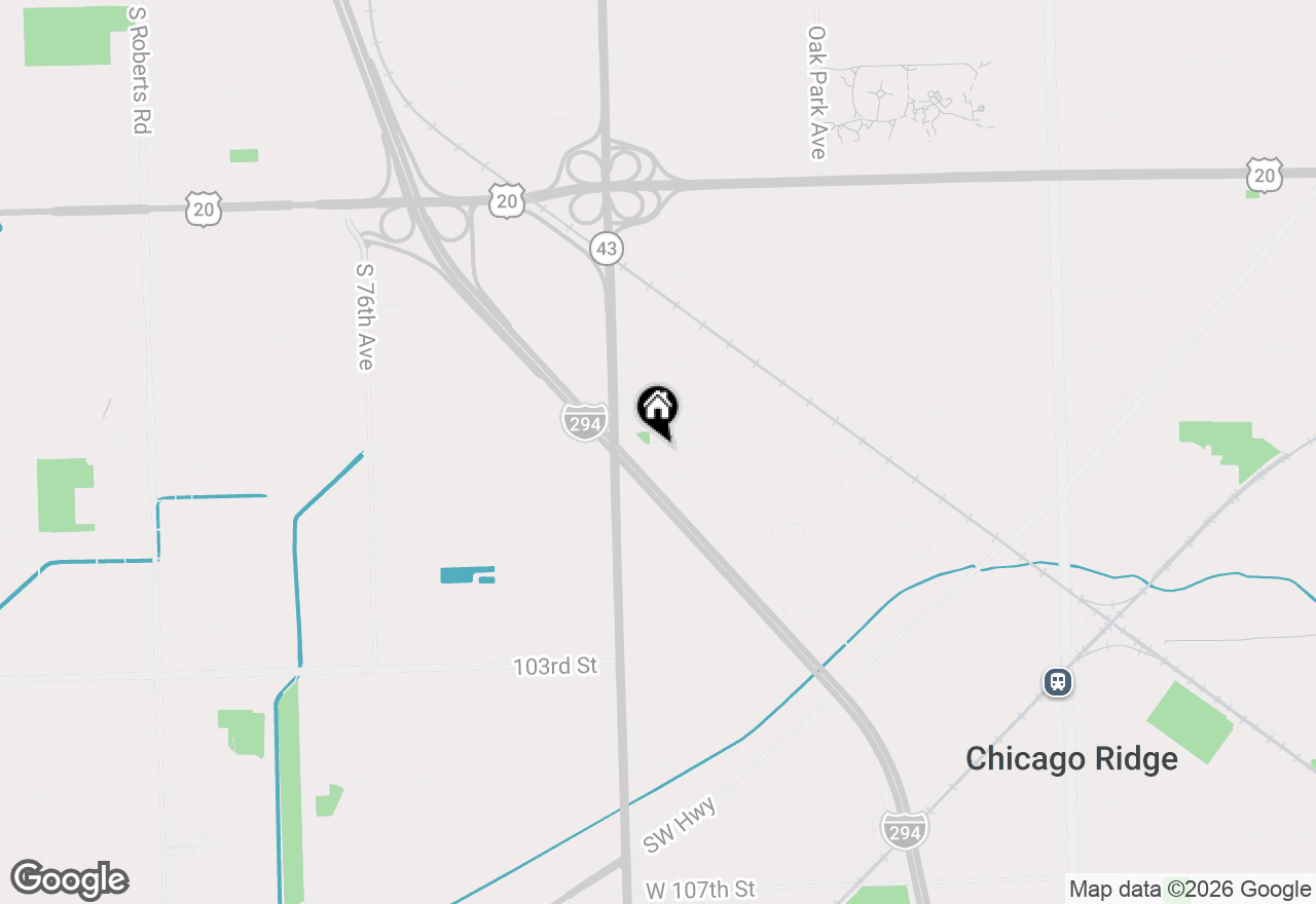 Map of 7101 Oconnell Drive #2C, Chicago Ridge, IL 60415