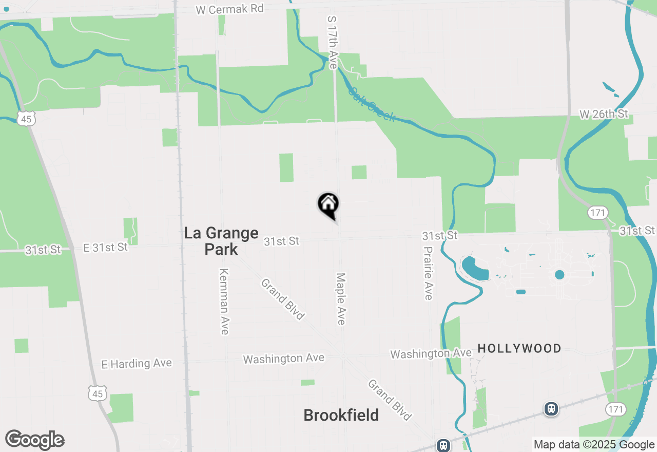 Map of 1115 Alima Terrace, La Grange Park, IL 60526