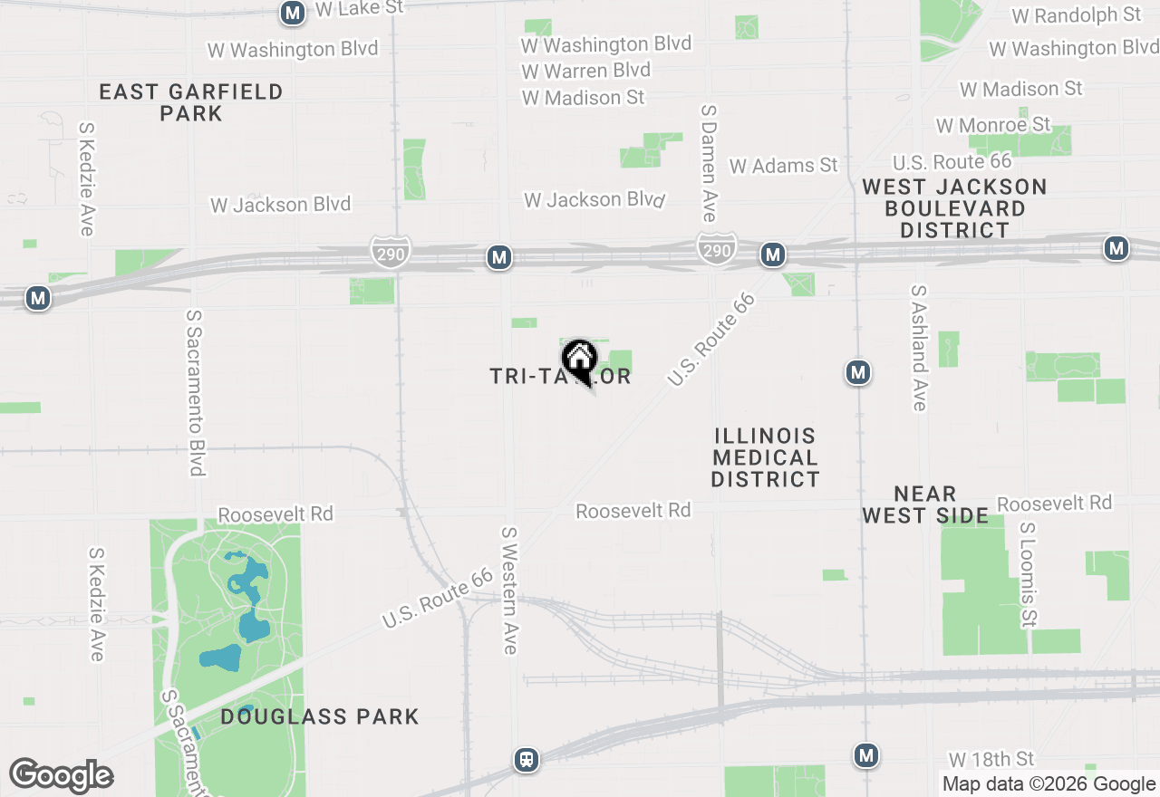 Map of 824 S Bell Avenue #1, Chicago, IL 60612
