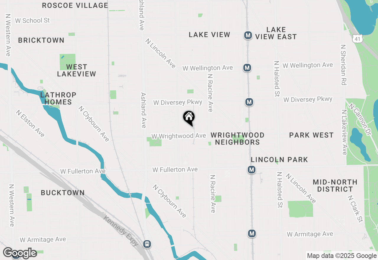 Map of 2619 N Wayne Avenue #3N, Chicago, IL 60614