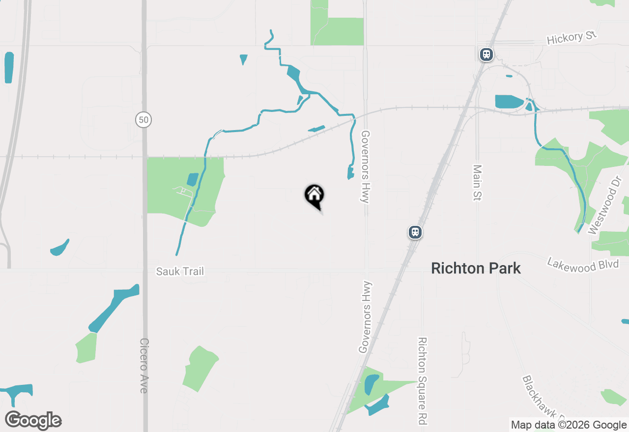 Map of 4145 Poplar Avenue, Richton Park, IL 60471