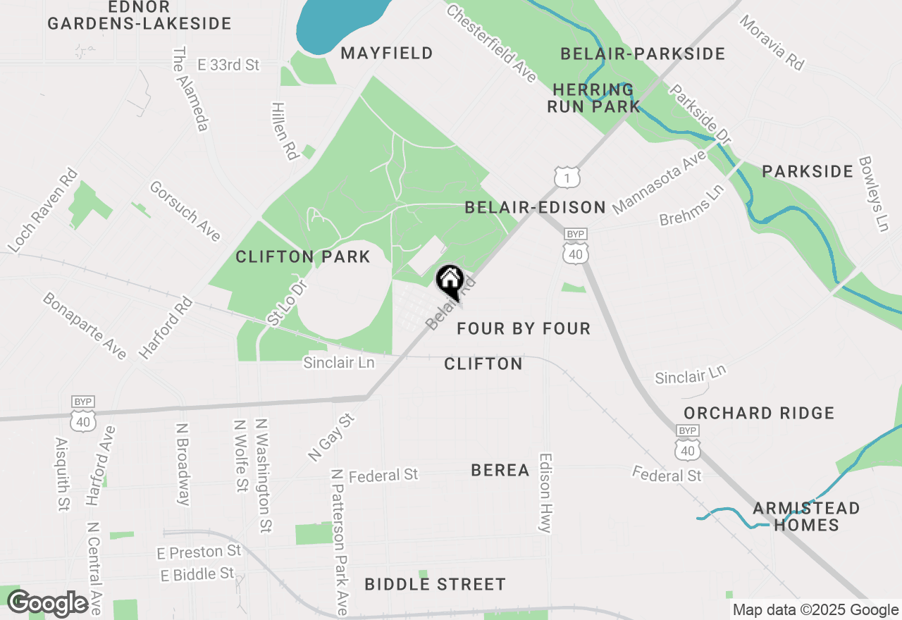 Map of 2213 Belair Road, Baltimore, MD 21213