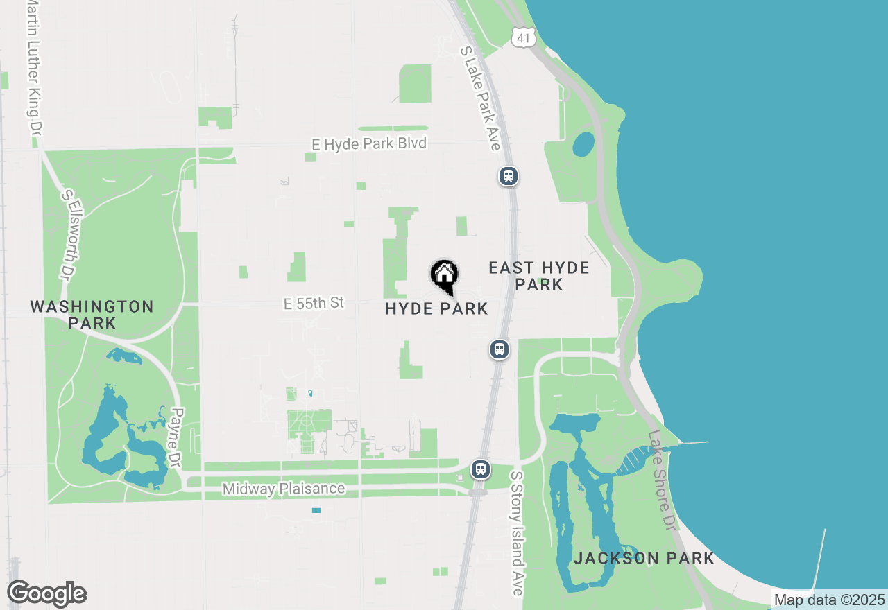 Map of 1450 E 55th Place #317S, Chicago, IL 60637