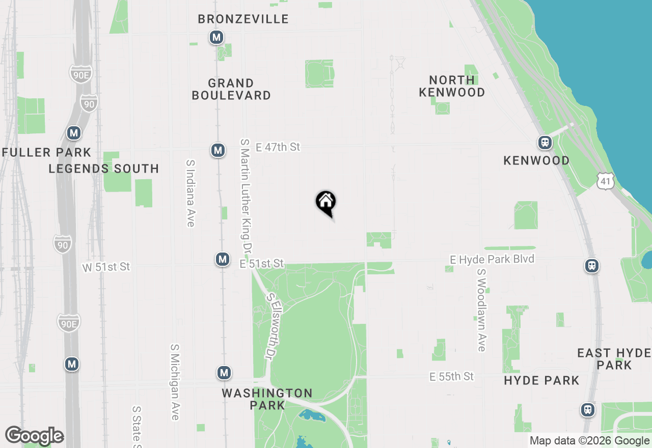 Map of 4941 S Champlain Avenue #4F, Chicago, IL 60615