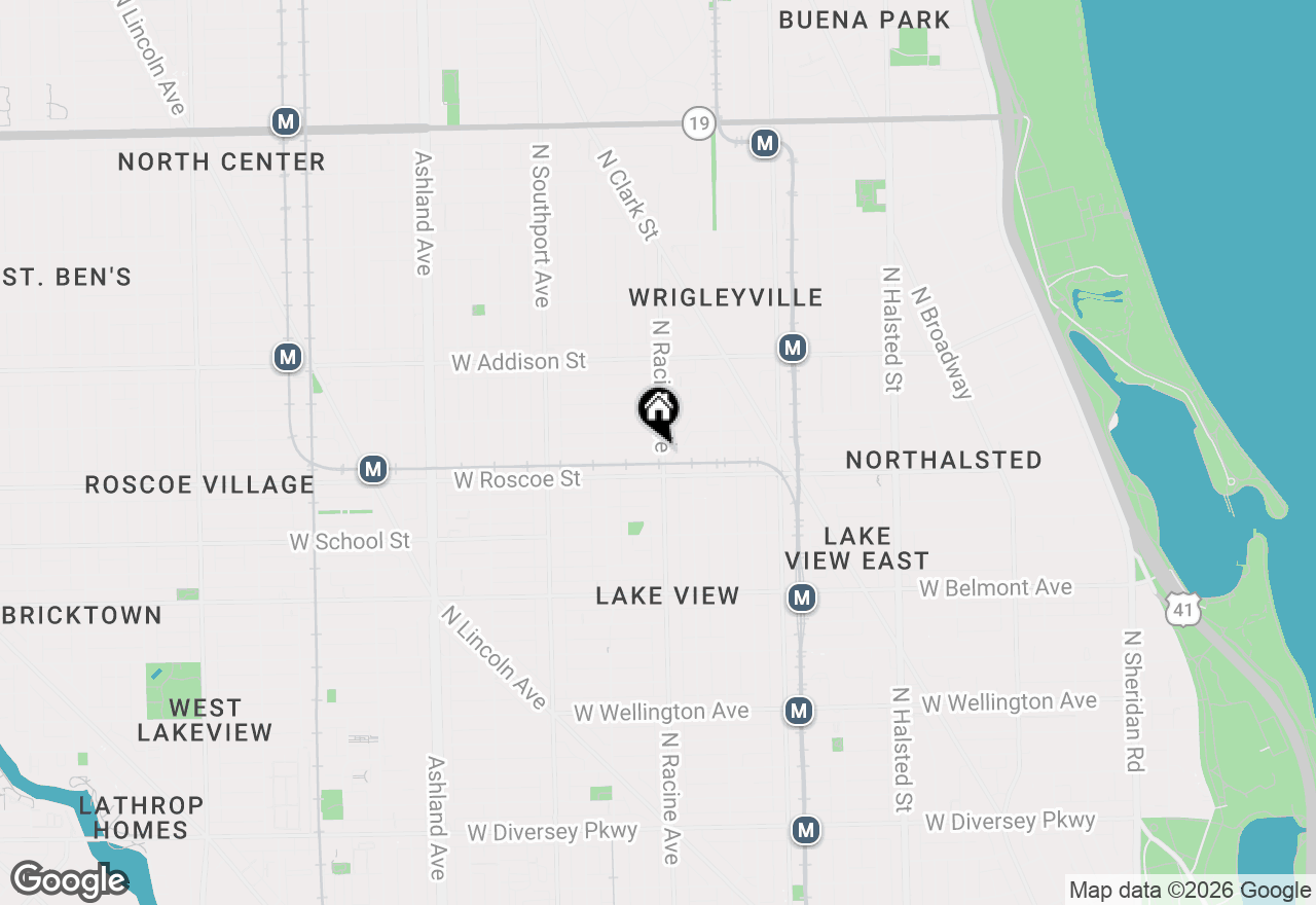 Map of (Address confidential), Chicago, Illinois 60657