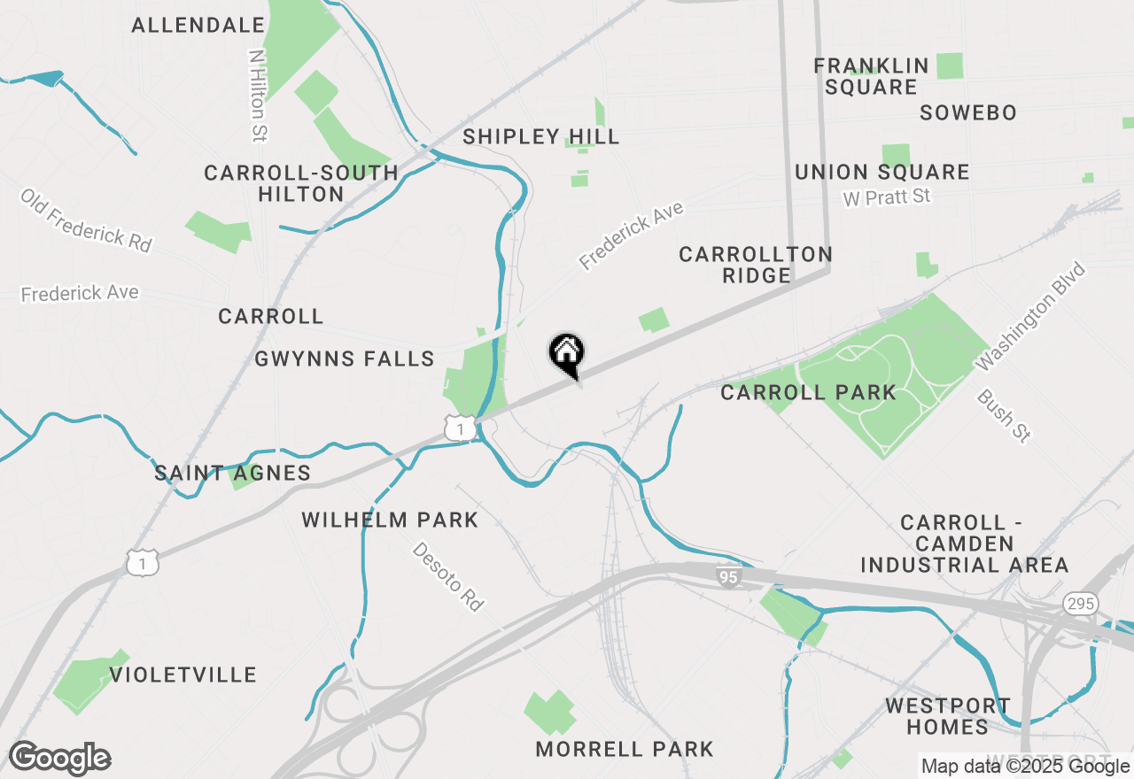 Map of 2667 Wilkens Avenue, Baltimore, MD 21223