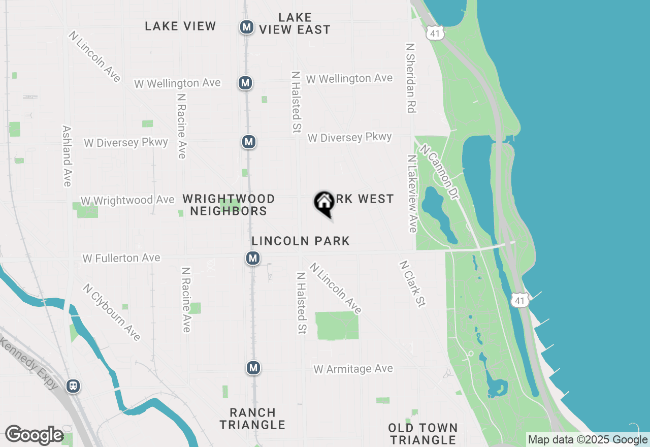 Map of 2464 N Orchard, Chicago, IL 60614