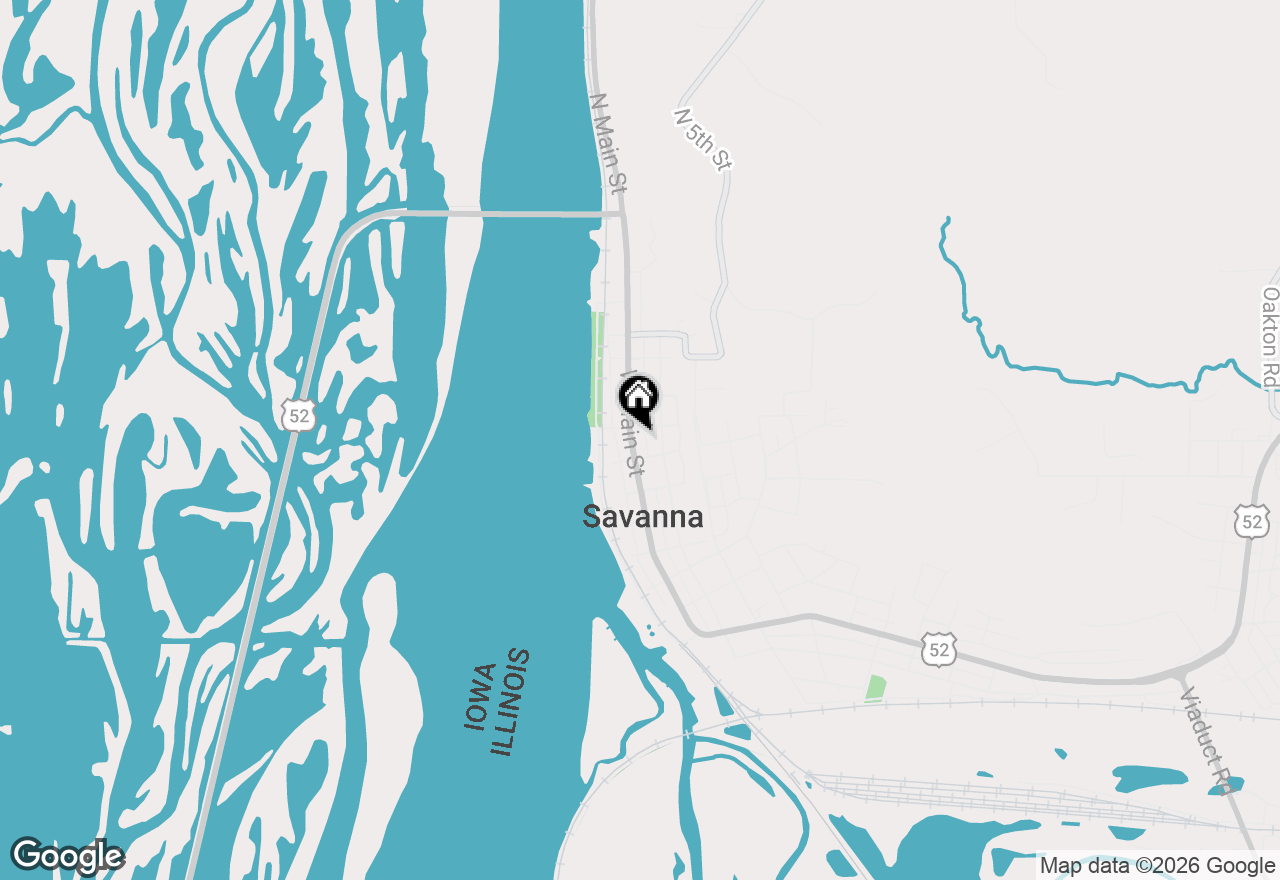 Map of 618 Main Street, Savanna, IL 61074