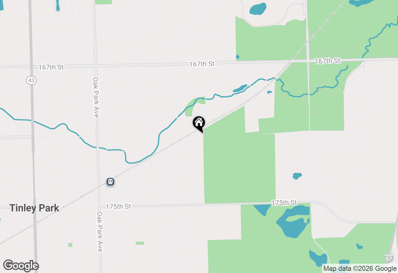 Map of 17205 Munster Lane, Tinley Park, IL 60477