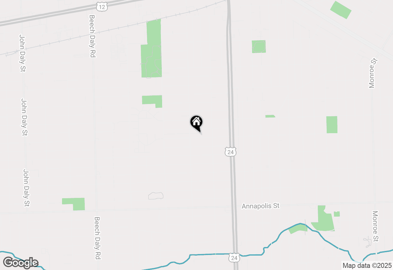 Map of 24448 Carlysle Street, Dearborn, MI 48124