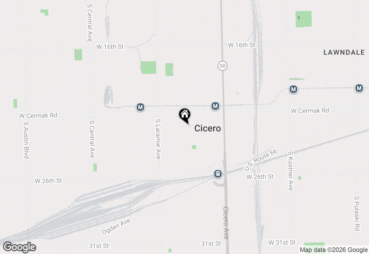 Map of 5016 W 23rd Street, Cicero, IL 60804