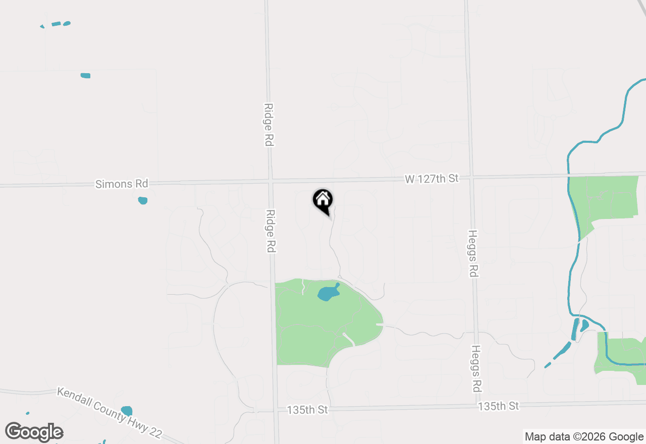 Map of 12814 Grande Poplar Circle, Plainfield, IL 60585