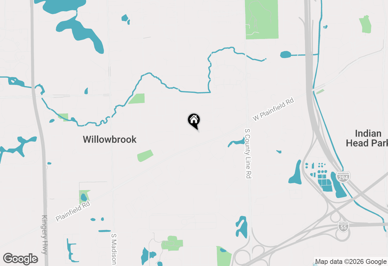 Map of 56 Ridgefield Lane, Willowbrook, IL 60527