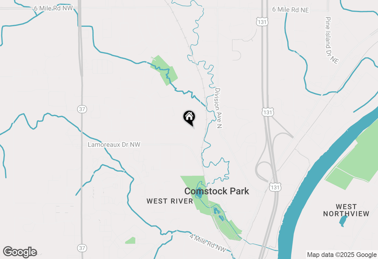 Map of 164 Brandywyne Drive Nw, Comstock Park, MI 49321