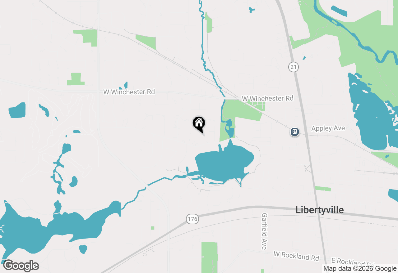 Map of 714 Thomas Court, Libertyville, IL 60048