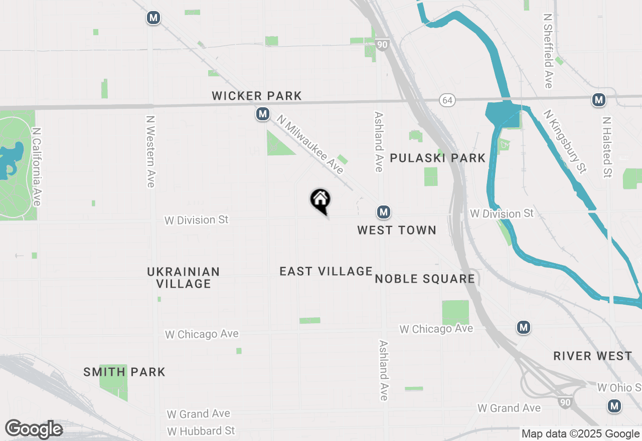 Map of 1809 W Division Street #2, Chicago, IL 60622