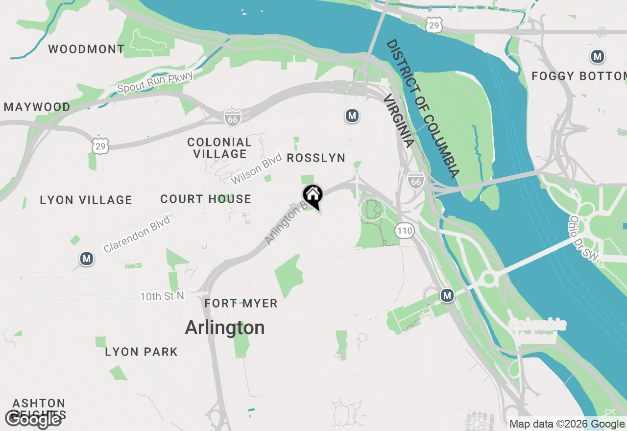 Map of 1315 N Ode Street #704, Arlington, VA 22209