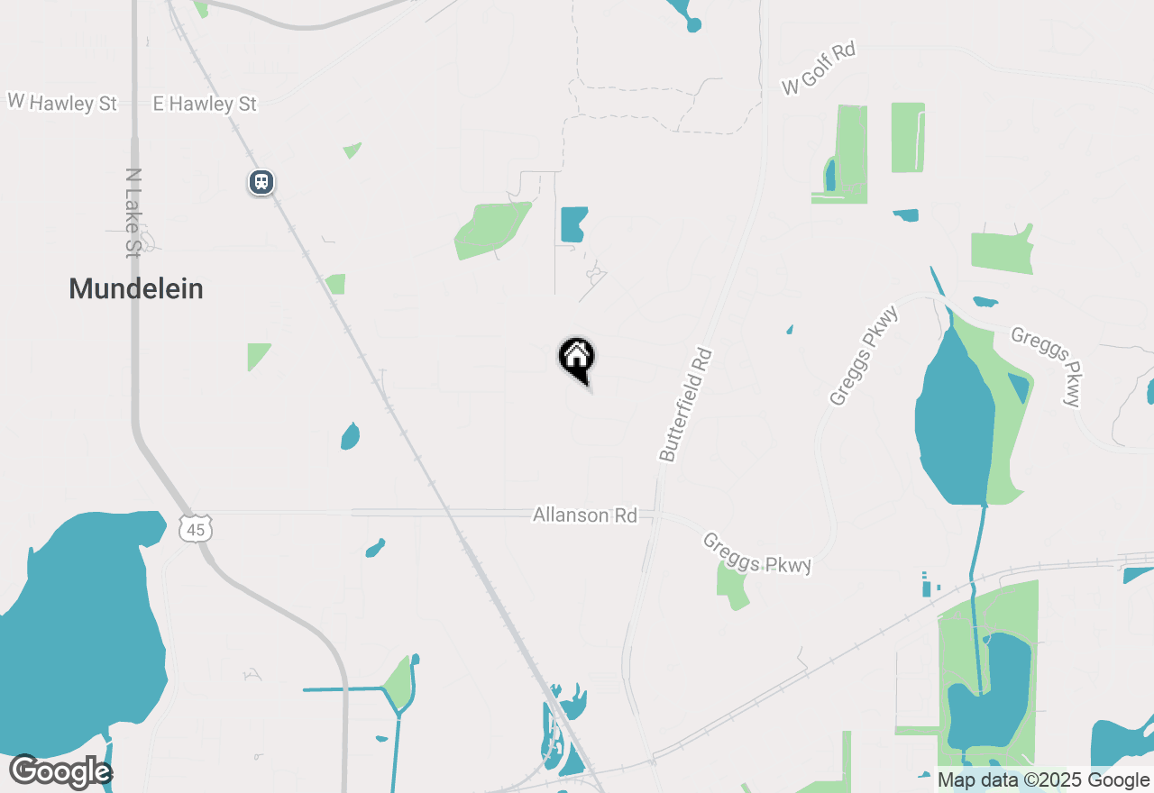 Map of 1264 Huntington Drive, Mundelein, IL 60060