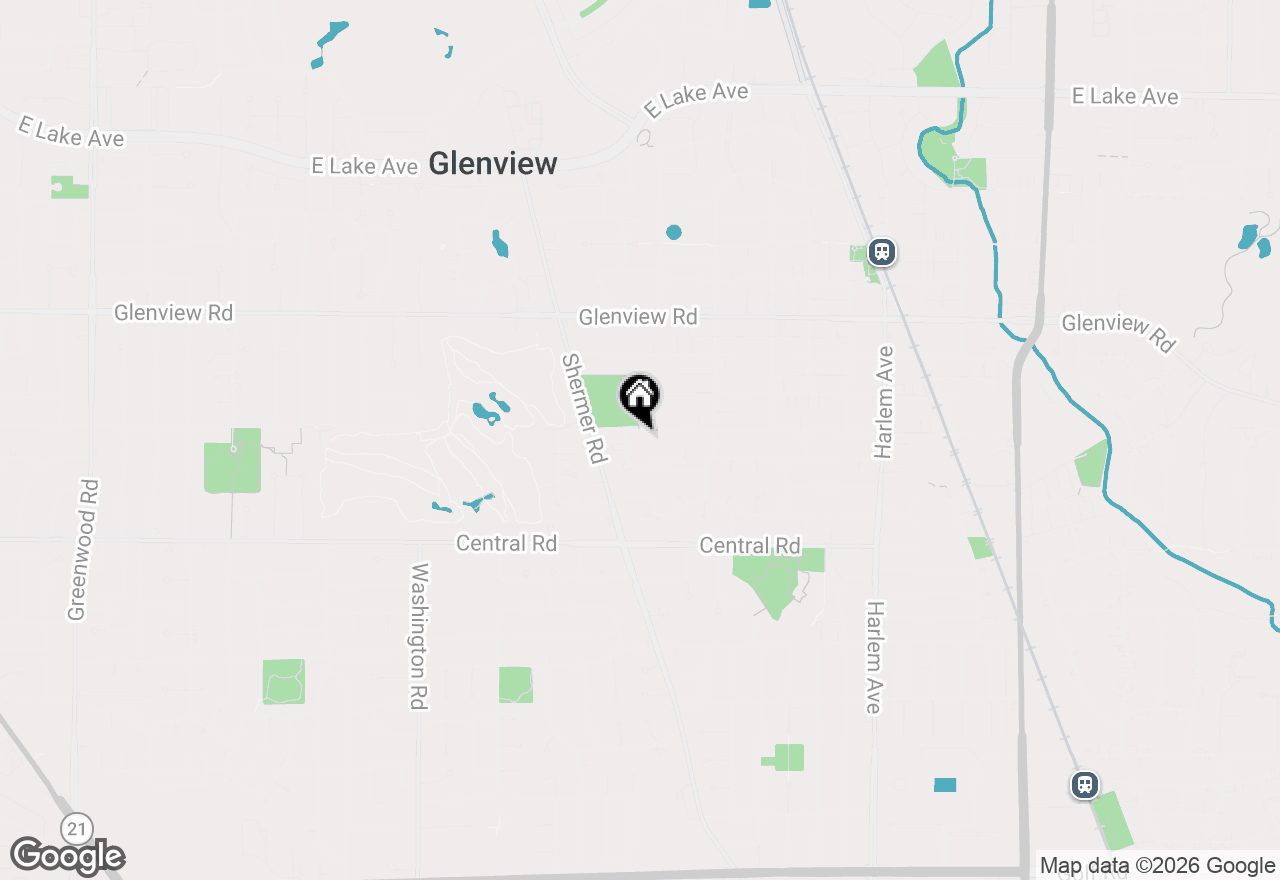 Map of 2307 Linneman Street, Glenview, IL 60025