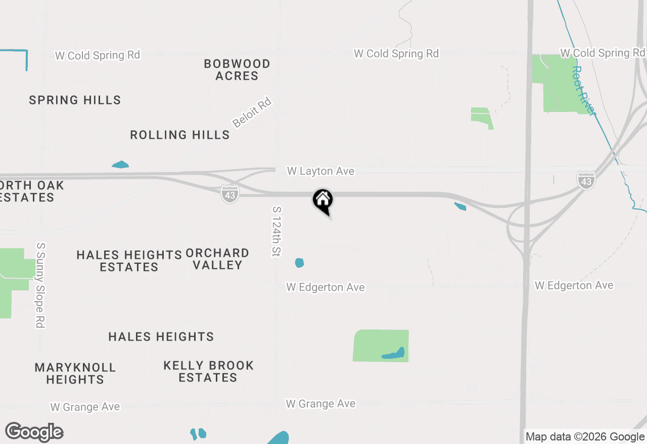 Map of 4870 S 122nd St, Greenfield, WI 53228