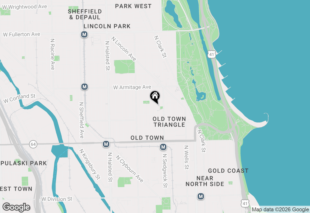 Map of 1834 N Hudson Avenue #2, Chicago, IL 60614