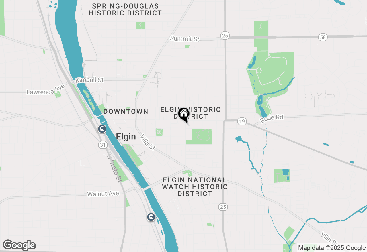 Map of 442 Du Page Street, Elgin, IL 60120