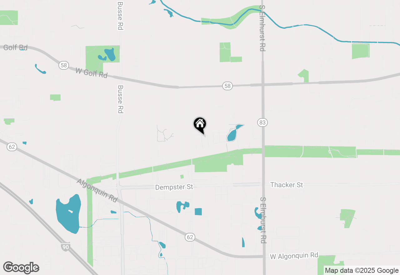 Map of 1302 S Mallard Lane, Mount Prospect, IL 60056