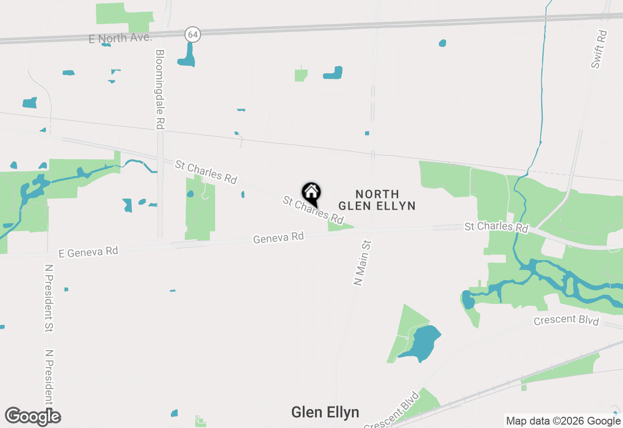 Map of 466 Stagecoach Run, Glen Ellyn, IL 60137