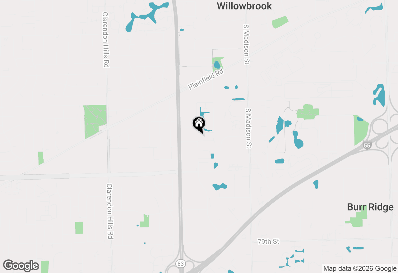 Map of 742 73rd Court, Willowbrook, IL 60527