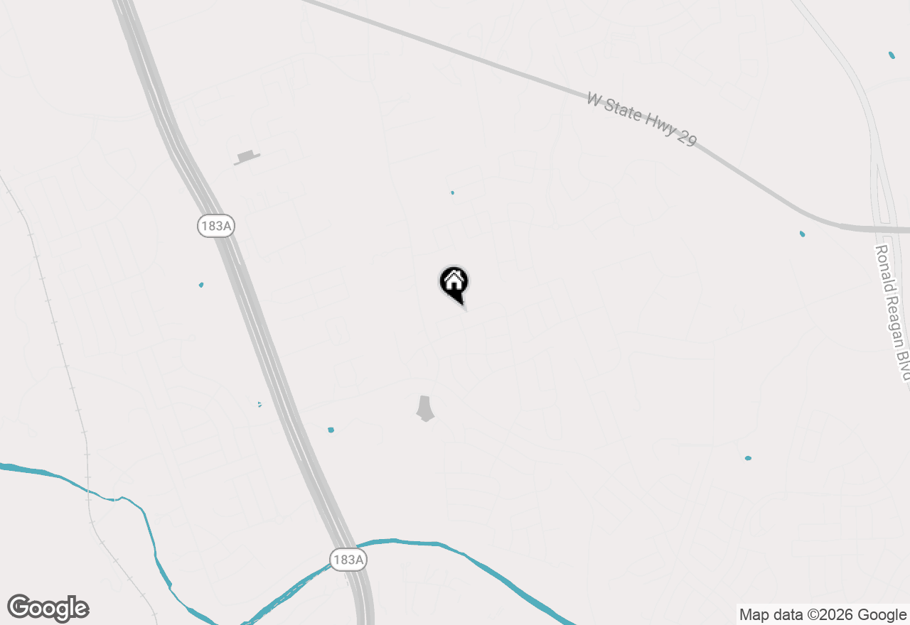 Map of 529 Cinnamon Teal Ln, Leander, TX 78641