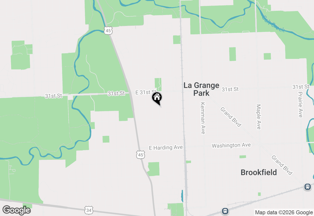 Map of 942 Sherwood Road, La Grange Park, IL 60526