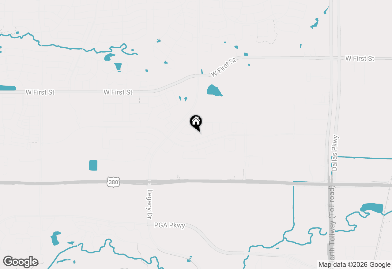 Map of 2431 Canary Grass Lane, Prosper, TX 75078