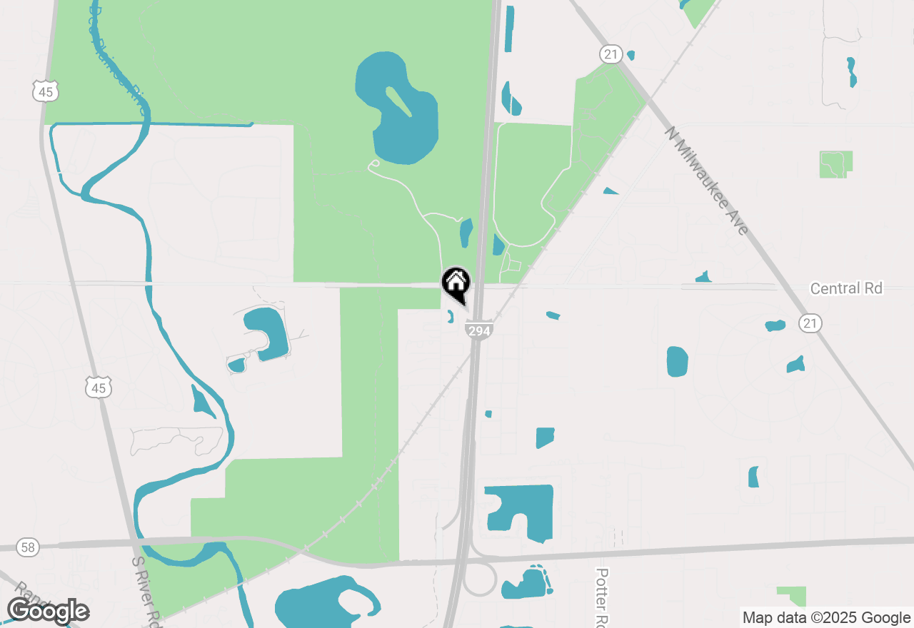 Map of 206 Country Lane, Des Plaines, IL 60016