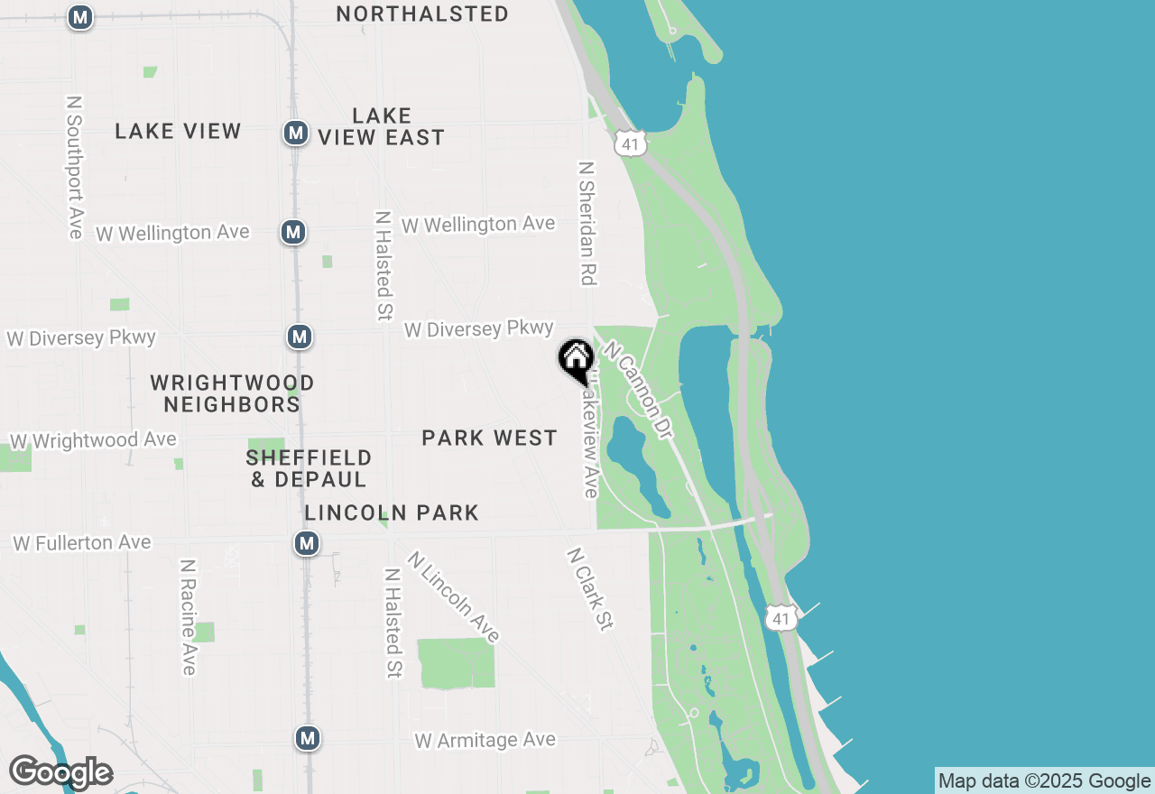 Map of 2626 N Lakeview Street #2106, Chicago, IL 60614