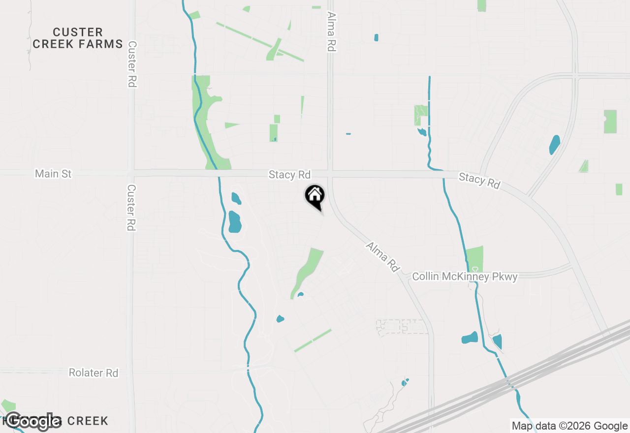 Map of 7613 Chief Spotted Tail Drive, Mckinney, TX 75070