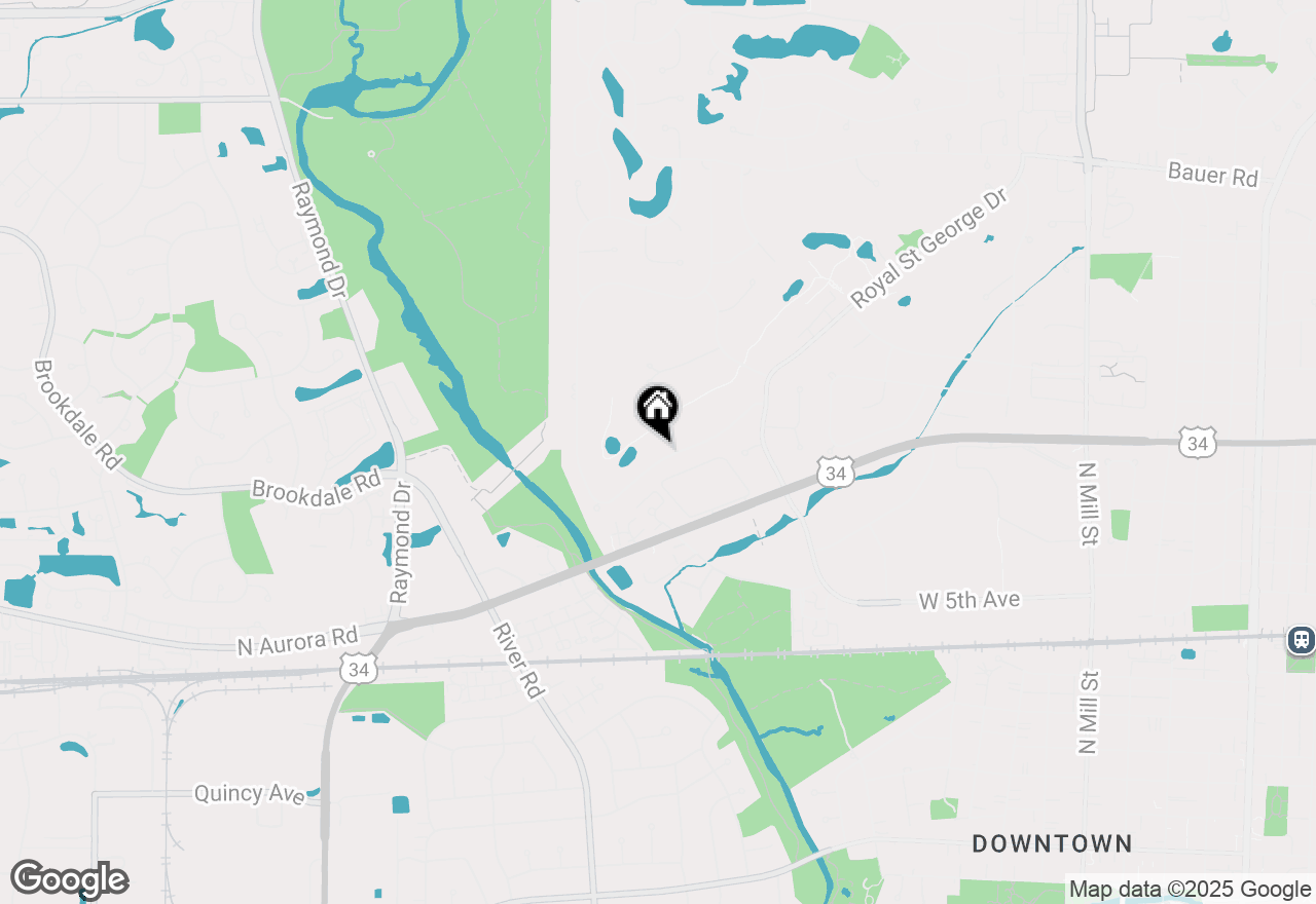 Map of 1117 Summit Hills Lane, Naperville, IL 60563