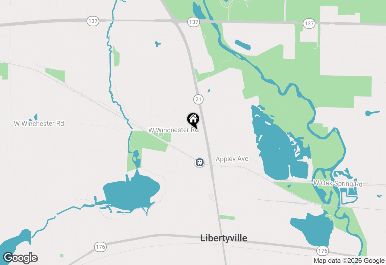 Map of 201 W Winchester Road, Libertyville, IL 60048