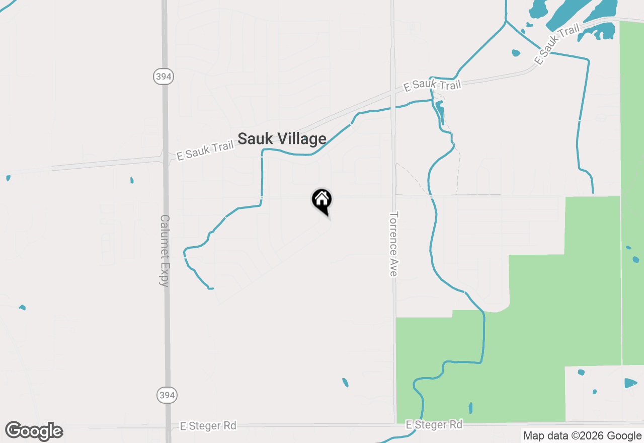 Map of 22339 Strassburg Avenue, Sauk Village, IL 60411