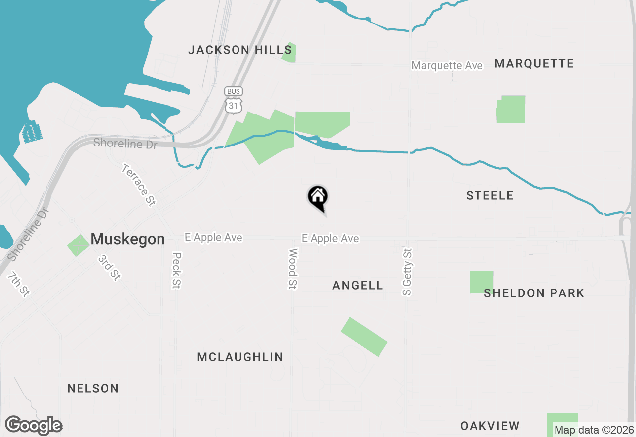 Map of 926 Williams Street, Muskegon, MI 49442
