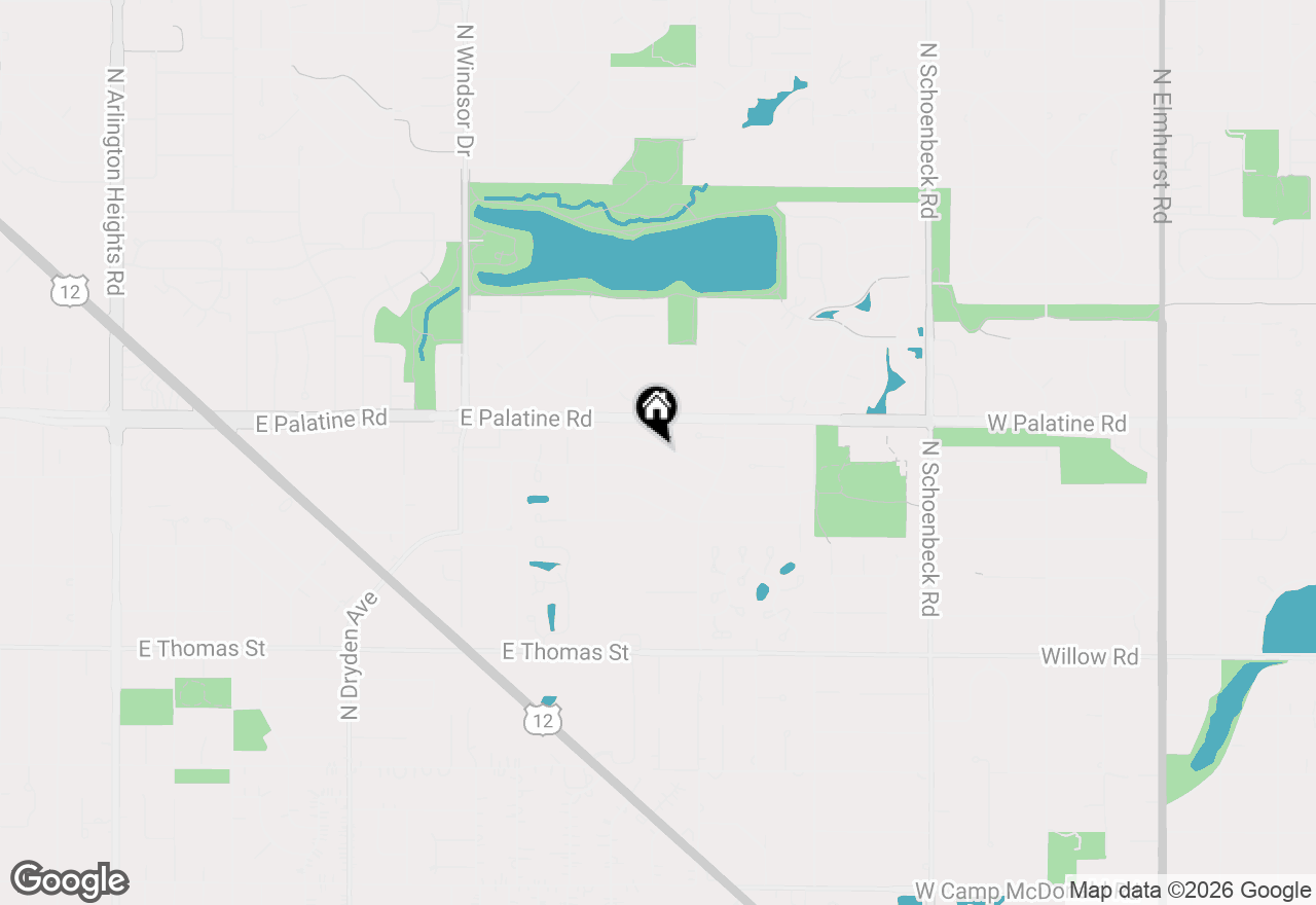 Map of 2011 E Robinhood Lane, Arlington Heights, IL 60004