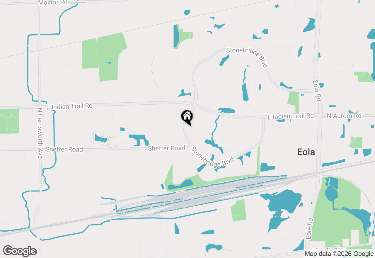 Map of 2321 Courtland Court, Aurora, IL 60502