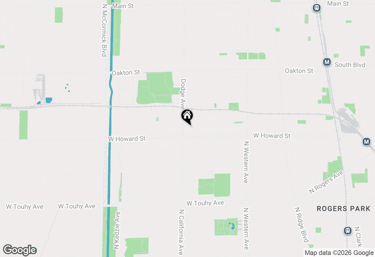 Map of 1823 Dobson Street, Evanston, IL 60202