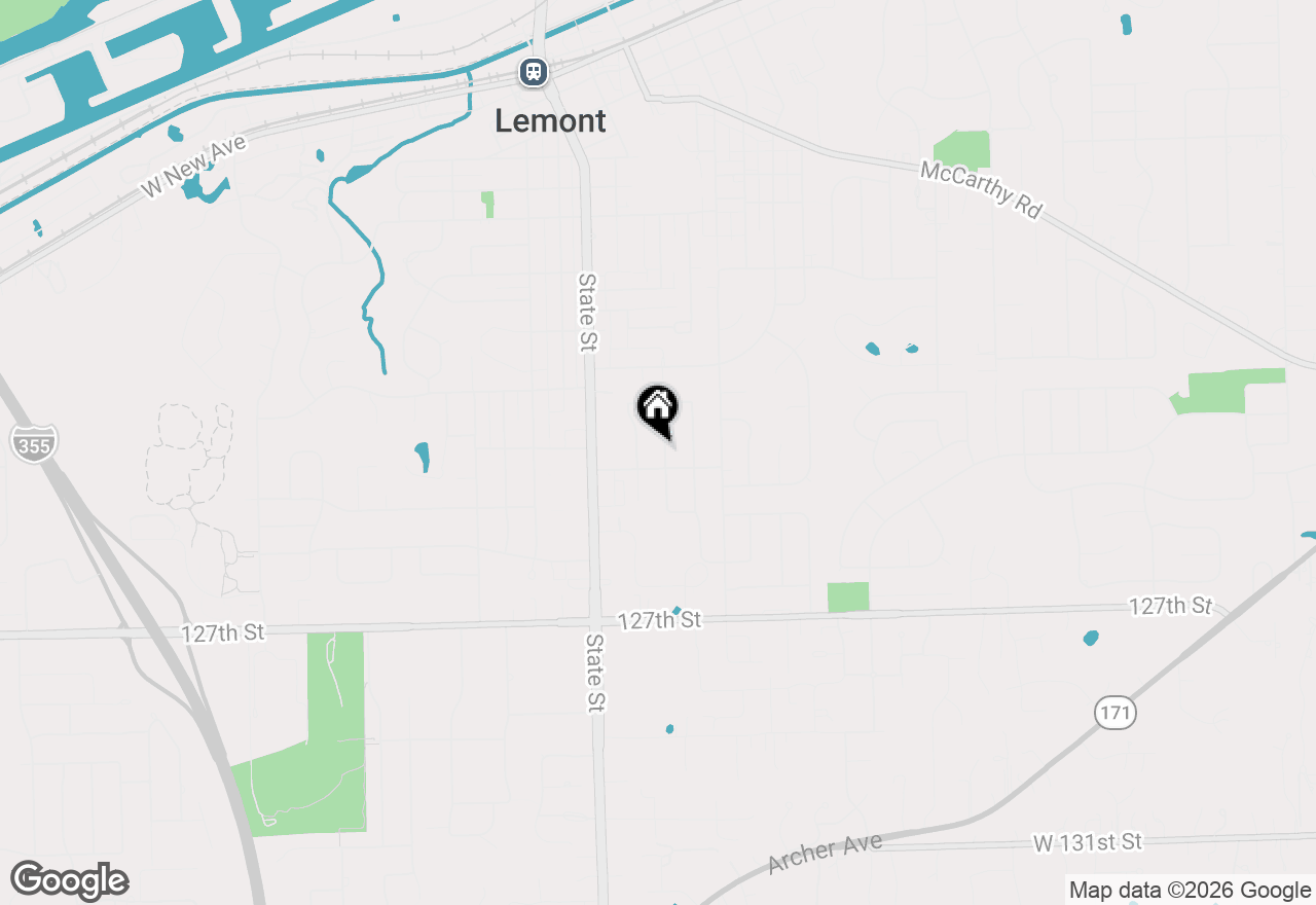 Map of 1032 Kim Place, Lemont, IL 60439